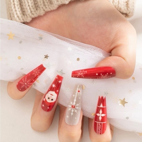 Christmas Santa Press On Nail Set - Picture 3 of 12